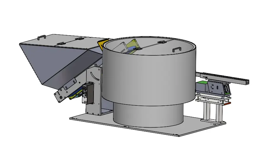 Principais componentes de um alimentador vibratório de tigela