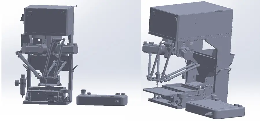 SW-400 3d spider robot pick and place