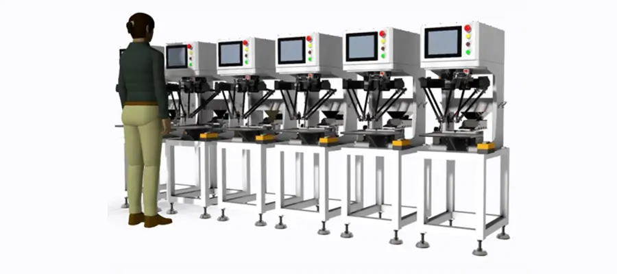 Swoer delta robot for pick and place