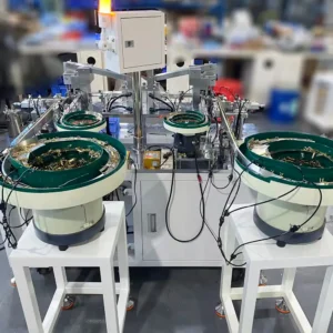 Automatic Metal Clip Assembly Machine with Vibratory Feeders2